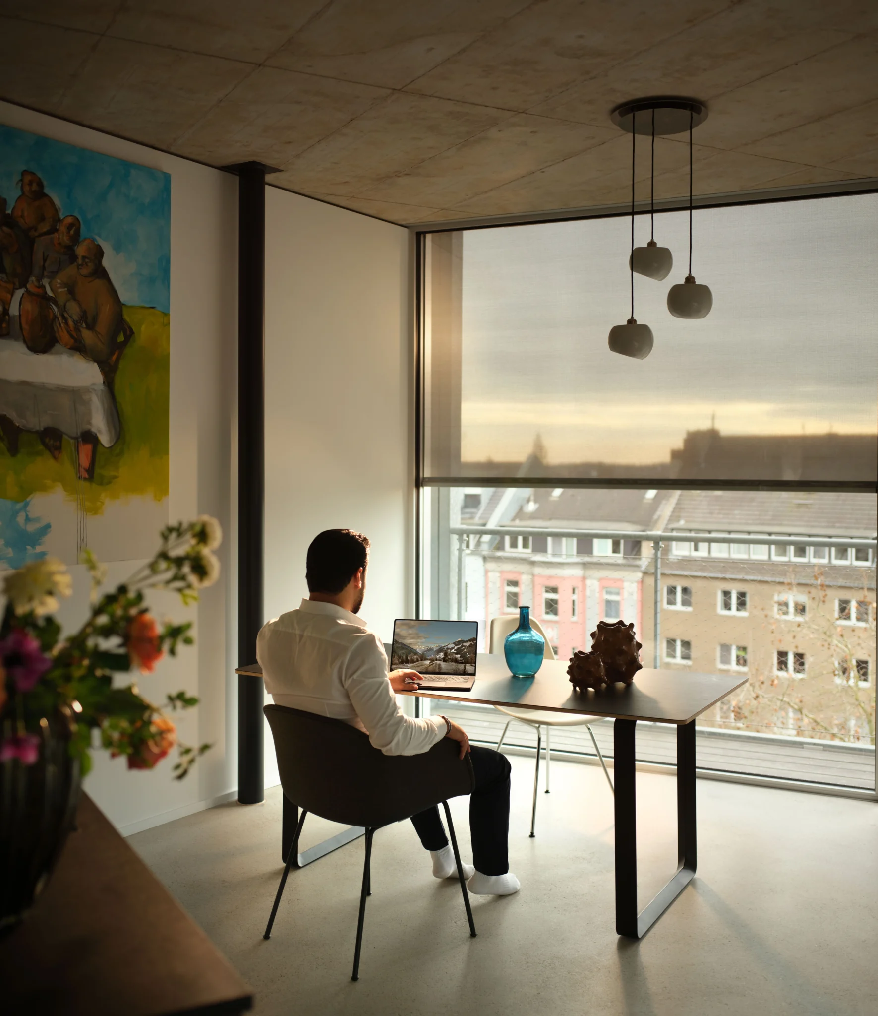 Zonwering beschermend tegen verblinding