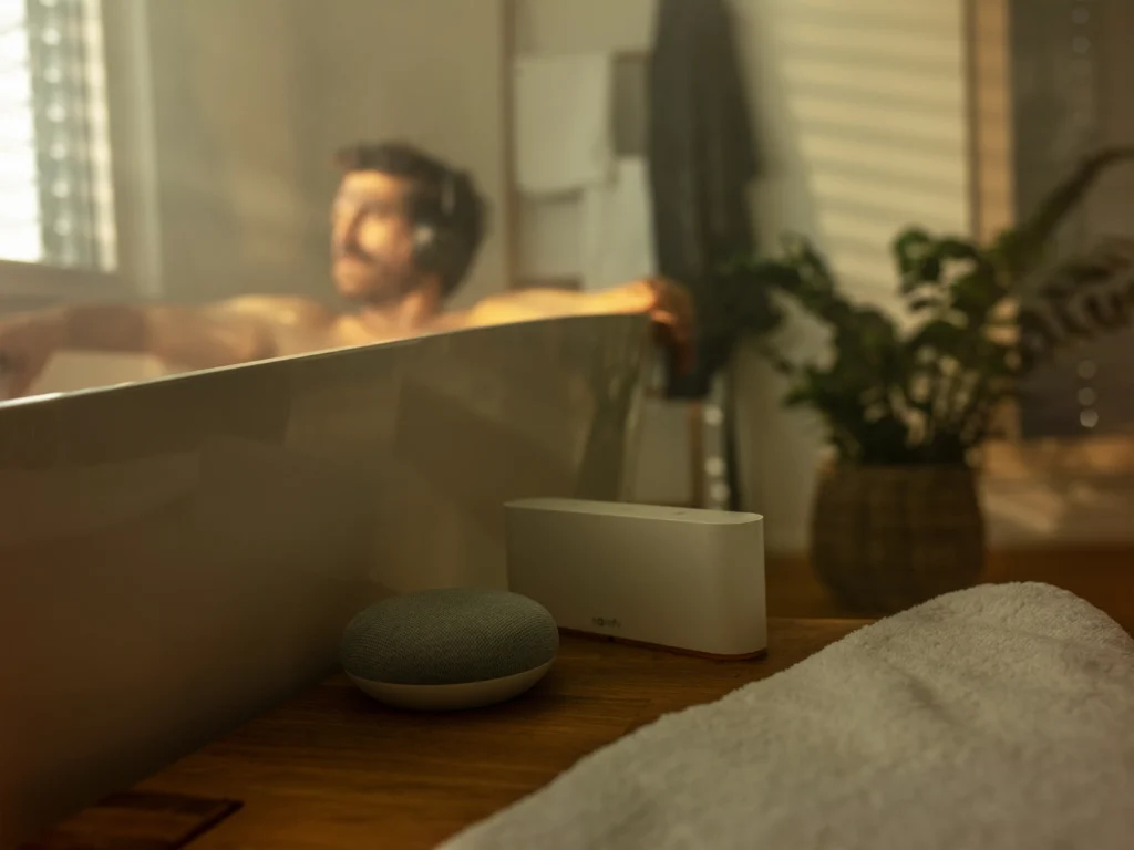 slimme zonwering - badkamer