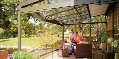 Onderliggende serre zonwering